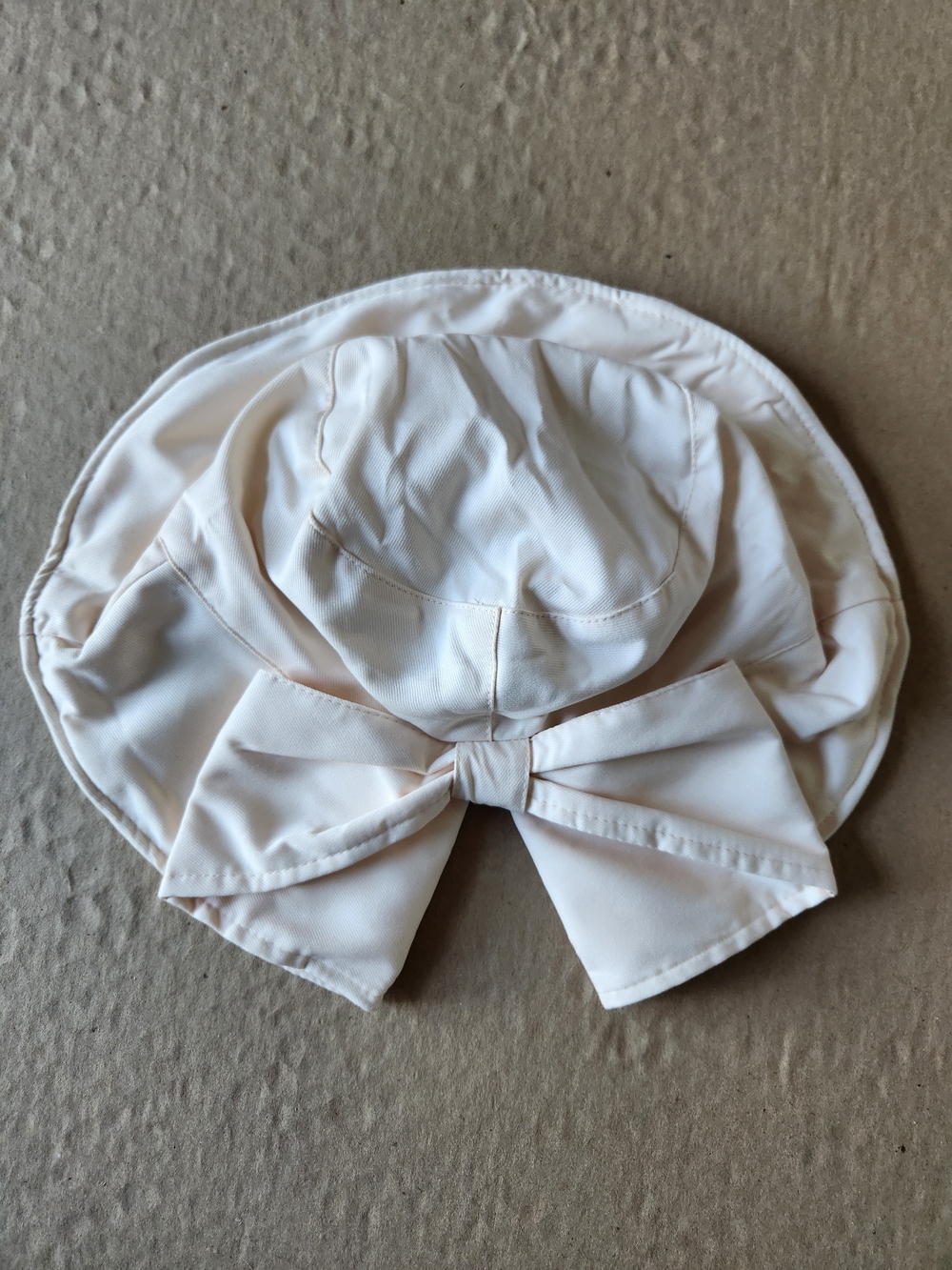 SHEIN Soft Cream Bow Sun Hat